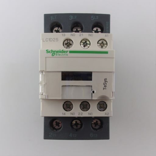 LC1D25F7-Contactor 3NO-1NO/1NC 110 Volt 25 Amp