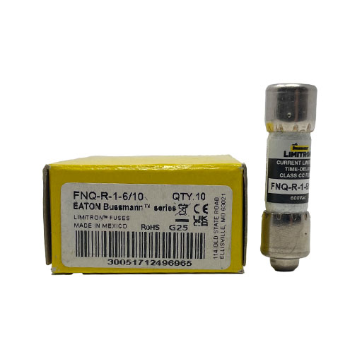 thumbnail image 2 of Bussmann FNQ-R-6 6 Amp Class CC Fuses - 600V Tron - 10 Pack, New In Box 2 of 4