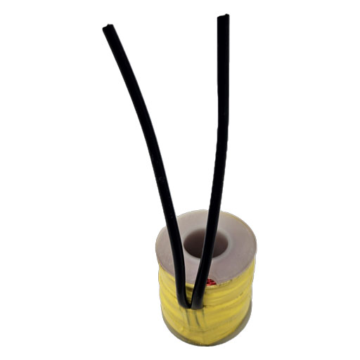 Back of 227479-02 coil solenoid showing coil and connection wires