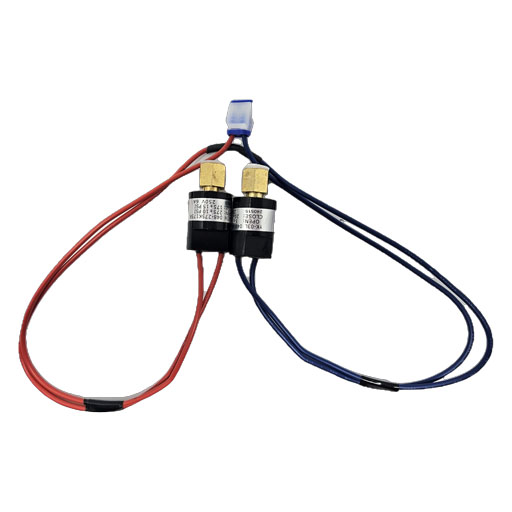 20-51808 Structural Concepts High Pressure and Low Pressure Switch harness showing two pressure switches and a connector socket